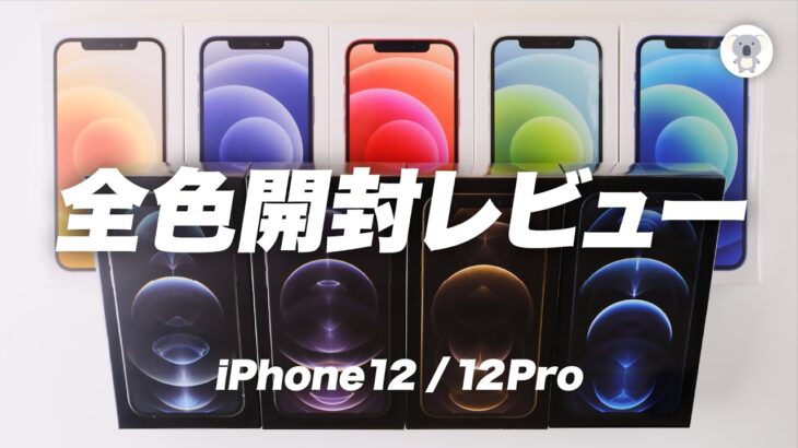 ○○キ○さんより先にiPhone12/12Pro全色開封レビュー！