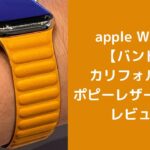 apple Watch【バンド】カリフォルニアポピーレザーリンク レビュー