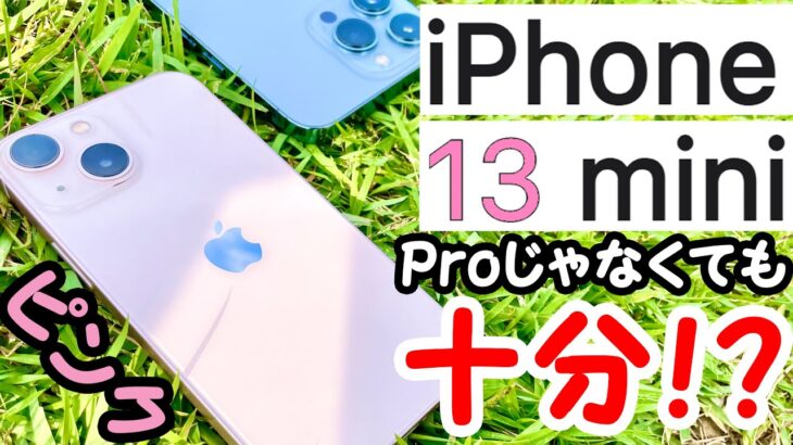 【13miniで十分⁈】ピンクのiPhone 13 miniを1日使い倒したレビュー!13 Proとの比較もします