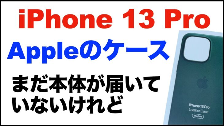 iPhone13 ProのAppleの純正ケースを購入。まだ本体が届いていないですが