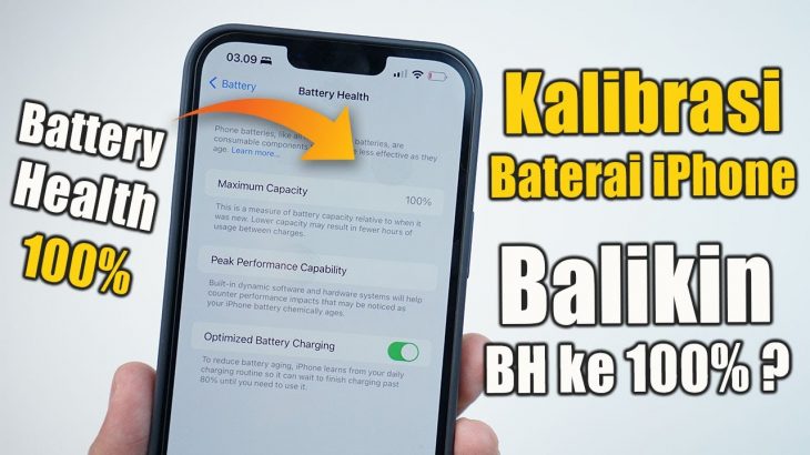 Kalibrasi Baterai iPhone, Naikin Battery Health ke 100% ?