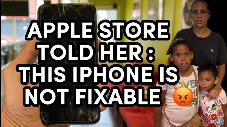 Apple store told her this iPhone is not fixable 😡 We gave it a new look & new color 😍 #apple #fyp