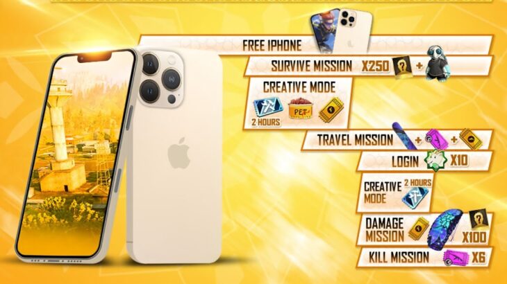 FREE iPhone 13 Pro Max Event – Garena Free Fire MAX