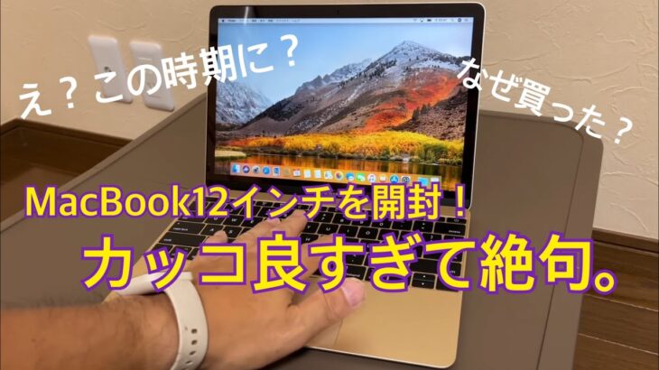 【MacBook12インチ最高！】開封してみた！なぜこの時期に買ったのか？使えるのか！？