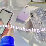 iphone 11 unboxing in 2022 + cases & set up | purple ✨