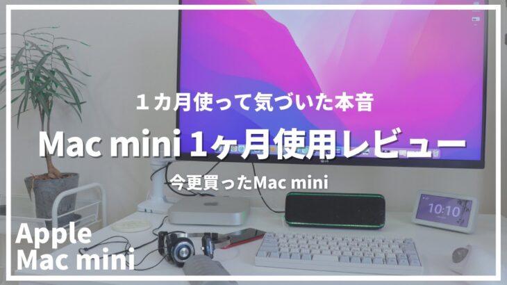 【小さいPC】Mac miniを1カ月間使って感じた本音(１カ月レビュー)