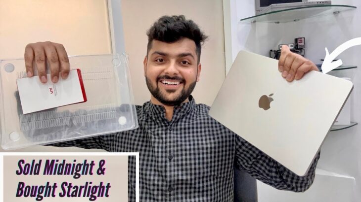 MacBook Air M2 Starlight & Accessories Unboxing: How Starlight is better than Midnight?