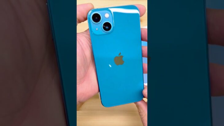 THIS Blue iPhone 13 Looks STUNNING!🫢| Unboxing #shorts #apple #iphone13