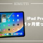 【iPad Pro】iPad Pro 2022年モデルを購入して1ヶ月経った今のレビュー！