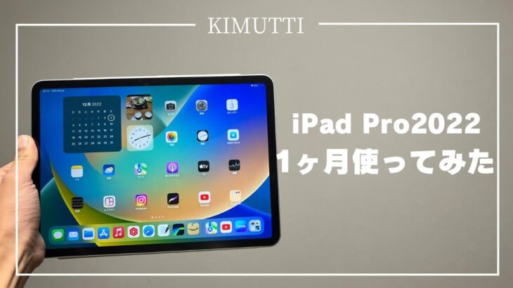 【iPad Pro】iPad Pro 2022年モデルを購入して1ヶ月経った今のレビュー！