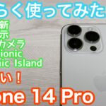 しばらく使ってみたiPhone 14 Proレビュー！