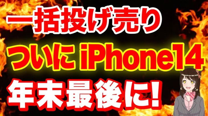 【最新版】iPhone一括投げ売りついに再開へ！購入時の注意点「iPhone14」「iPhone13」