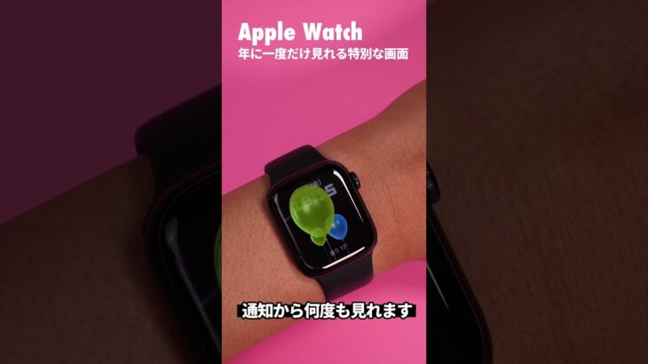 お正月だけじゃない！1年に一度だけ見れるApple Watchの特別な画面とは？