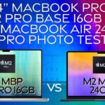 14 MacBook Pro M2 Base 16GB vs MacBook Air M2 24GB | Pro Photo Test, which one is better?