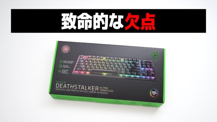 29,800円もするのにバッテリーが1週間もたないワイヤレスキーボードにブチギレ「Razer DeathStalker V2 Pro TKL」
