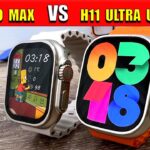 HK8 Pro MAX vs H11 Ultra UPGRADE – APPLE Watch ULTRA Clone Comparison