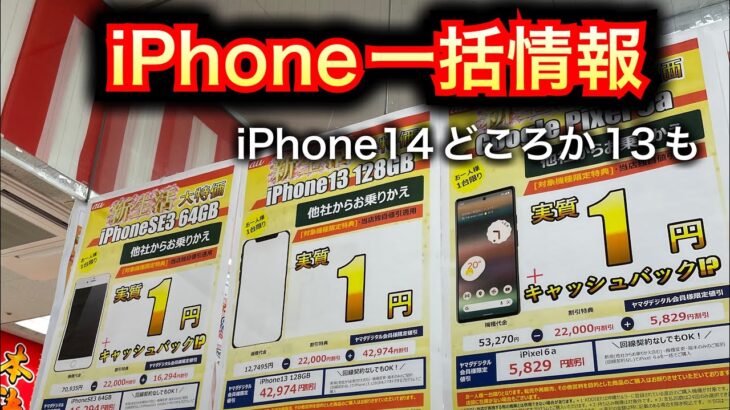 iPhone14一括1円行方不明。もうiPhone13でいいかな。