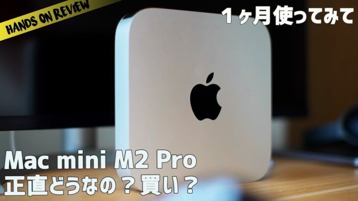 Mac mini M2 Pro  購入１ヶ月レビュー！　実際のところどうなのか？