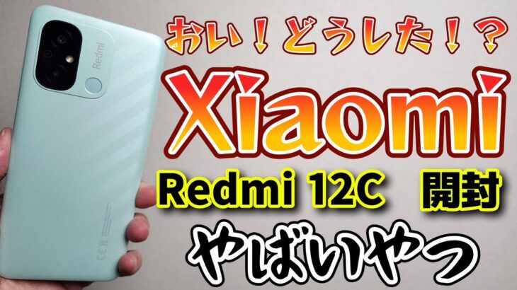 残念後悔【Xiaomi Redmi 12C】レビュー！同じ価格帯、2年前のスマホに完全敗北！Xiaomiを救いたい！