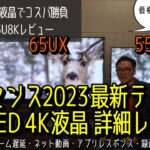 コスパ最強!? ハイセンス2023年Mini LED 4K液晶テレビUX U8K最速実機レビュー　65UX、U8Kを画質・音質・ゲーム遅延・ネット動画・レスポンス・録画テスト。有機ELレグザと画質比較