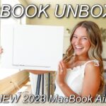 15″ MACBOOK AIR UNBOXING + SETUP! *starlight* customize my new 2023 MacBook Air with me!