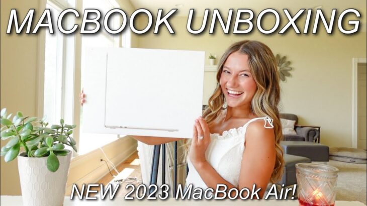 15″ MACBOOK AIR UNBOXING + SETUP! *starlight* customize my new 2023 MacBook Air with me!