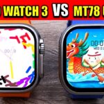 HELLO WATCH 3 vs MT78 ULTRA – APPLE Watch ULTRA Clone Comparison