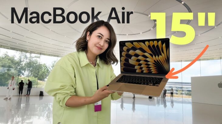 軽さと画面の広さのいいとこどり😍 MacBookAir15インチ