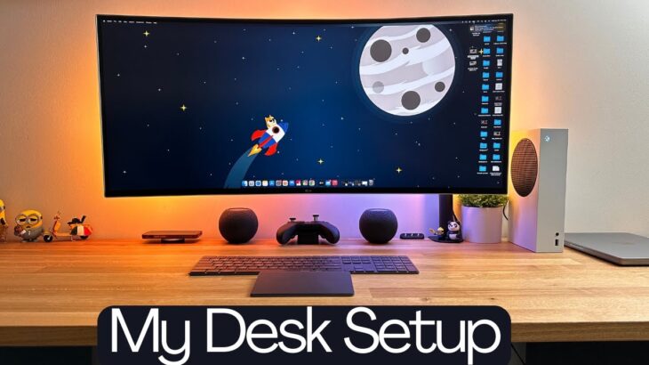 My M1 Pro MacBook Pro and XBox Series S Desk Setup Tour 2023