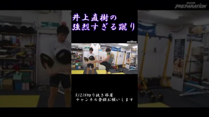 井上直樹の強烈すぎる蹴り【RIZIN切り抜き】 #Shorts