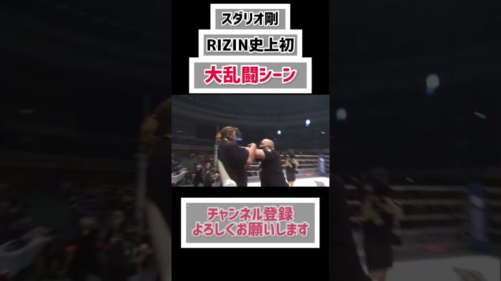 スダリオ剛の追い討ちで前代未聞の乱闘シーン【RIZIN切り抜き】