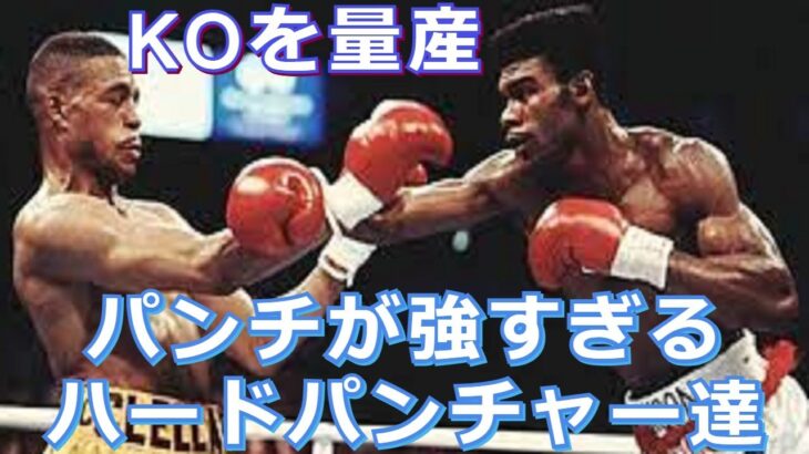 【パンチ強すぎ】7人の強打者ボクサー・ハードパンチャー達