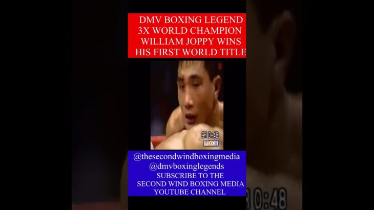 Joppy won his first WBA middleweight titles in June 1996 TKO defender Shinji Takehara in Japan