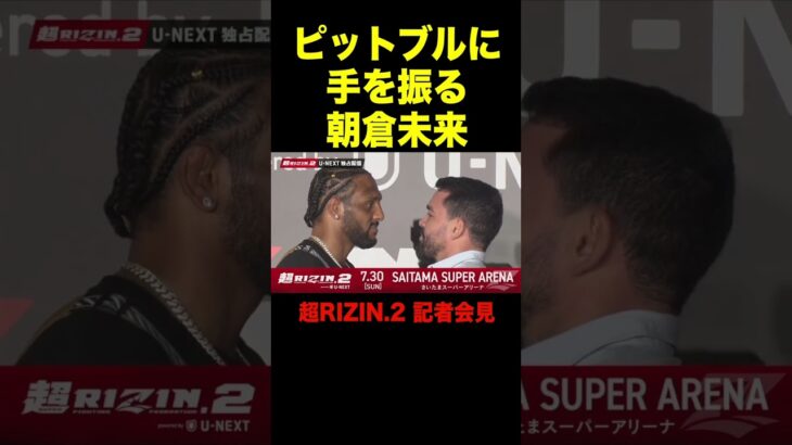 ピットブルに手を振る朝倉未来【超RIZIN/ベラトール/切り抜き】