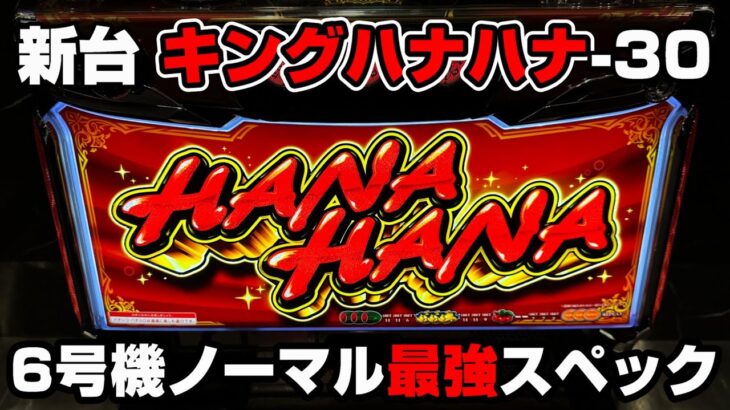 新台【キングハナハナ-30】すべてが進化したハナハナ!!6号機ノーマルタイプで覇権を取る!?【パチンカス養分ユウきのガチ実践#280 】