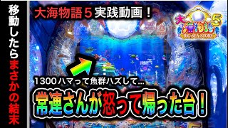 【524日目】大海物語5実践動画！常連さんが台パ○して帰った台を打ってみると？！（ガチ実践動画2023/5/16）