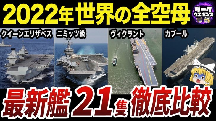 【ゆっくり解説】世界の全21隻空母ランキング