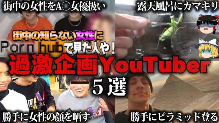 【ゆっくり解説】度がすぎた企画をしたYouTuber5選をゆっくり解説