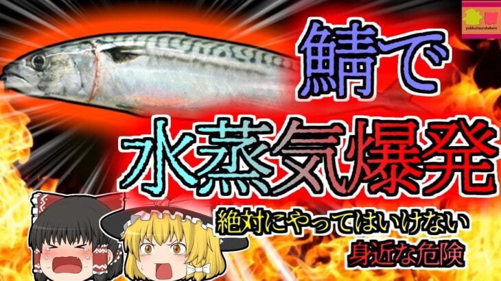 【2017年大阪】家の中で水蒸気爆発が発生 原因はグリルで焼いていた「鯖」⁉ 台所火災で絶対にやってはいけないこと【ゆっくり解説】