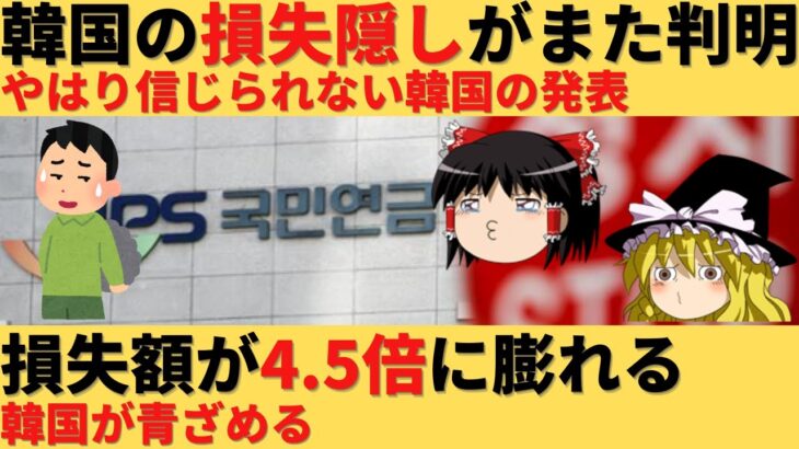 【ゆっくり解説】韓国の損失隠しが判明ｗやっぱり信じられないと世界が注目ｗ