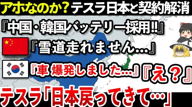 【ゆっくり解説】なぜテスラは中国・韓国を選んだのか？｜テスラ「中国・韓国はもういいです。」