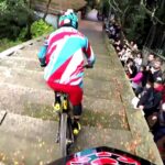 【ダウンヒル】大迫力！京都の神社でマウンテンバイク（MTB）のダウンヒルレース Downhill Mountain Bike Racing at a shrine in Japan