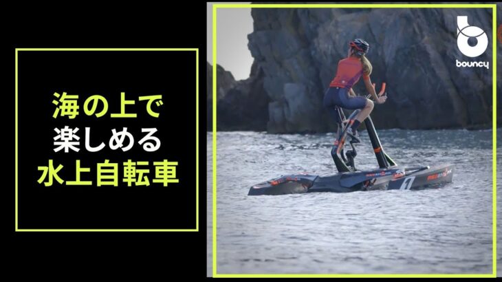 海のサイクリングが楽しめるスポーティな水上自転車