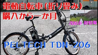 折り畳み電動自転車、購入一か月の感想 (PELTECH TDN-206)　茂原市、桜情報も♪
