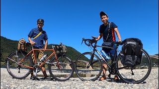 【前半】岩国の錦帯橋へサイクリングに行ったら、元気な旅人に出会いました。