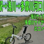 ｻｲｸﾘﾝｸﾞ 　JR高尾駅→浅川→多摩川河口左岸（ミニベロ散歩 走行日2021.4.22 60㎞）