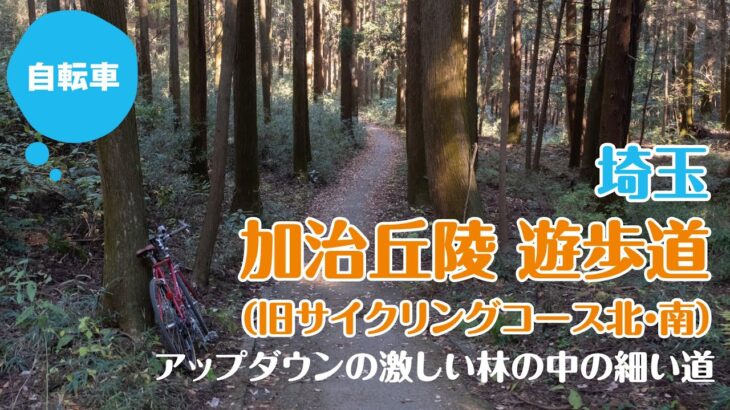＜自転車＞【埼玉】加治丘陵・旧サイクリングロード