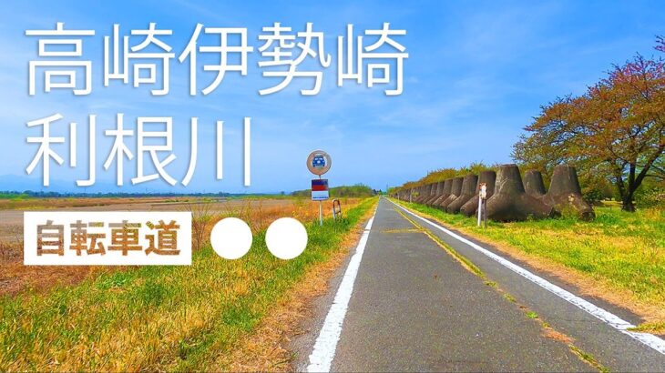 【サイクリングロード】利根川自転車道/高崎伊勢崎自転車道