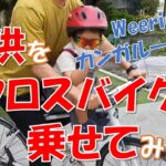 【子供をクロスバイクに乗せてみた】　WeeRide　カンガルーキャリア　子供シート　レビュー動画