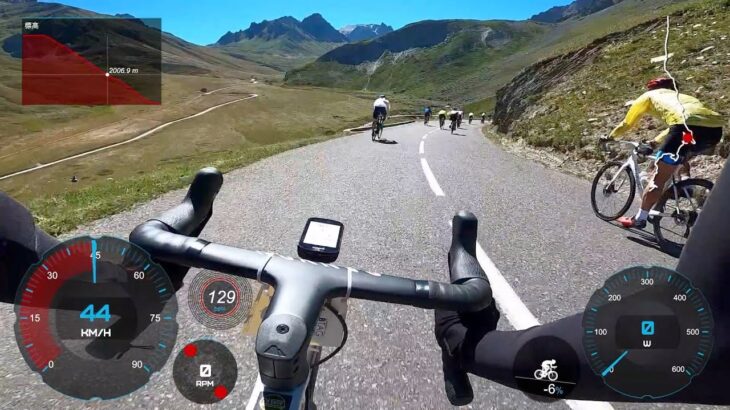 【ノーカット】ガリビエ峠 ダウンヒル 18km ロードバイク【Col du Galibier】
